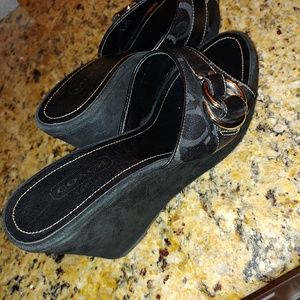 Coach wedge shoe